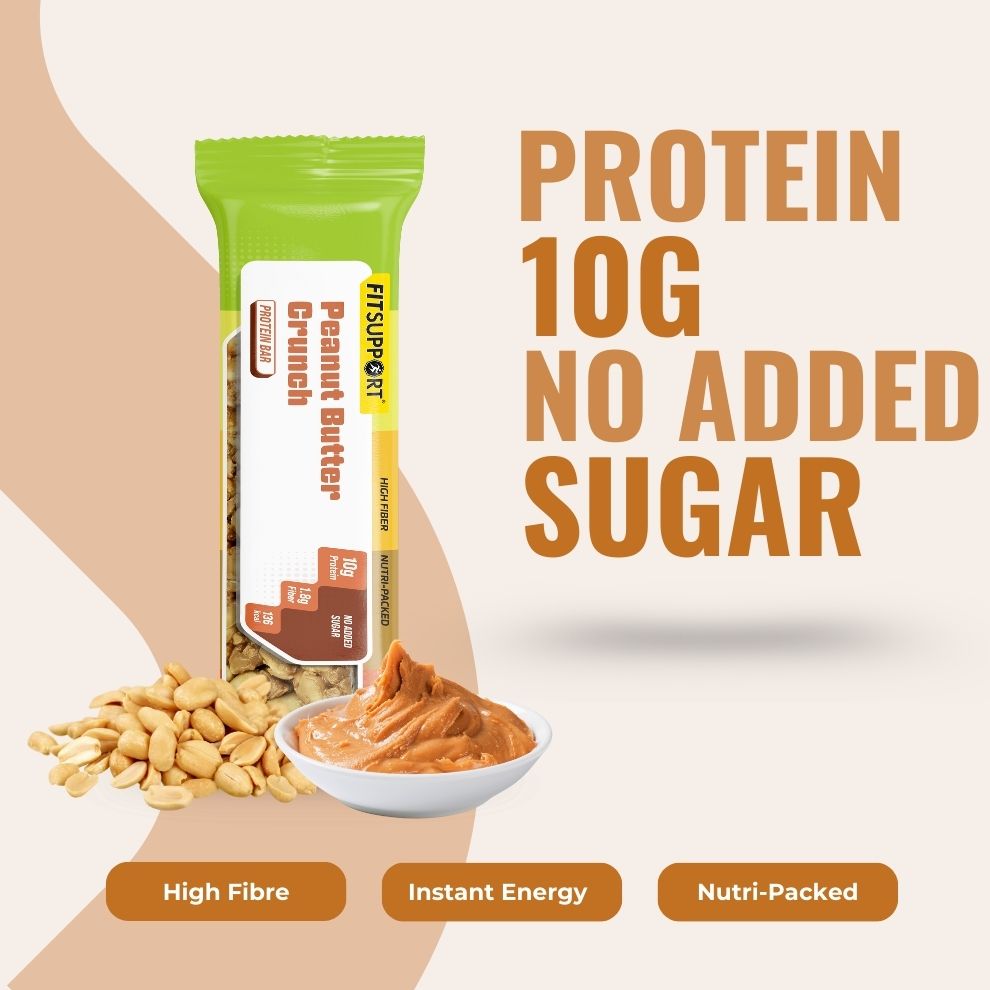Protein Bar Peanut Butter Crunch (30 gms) (Pack of 8 )