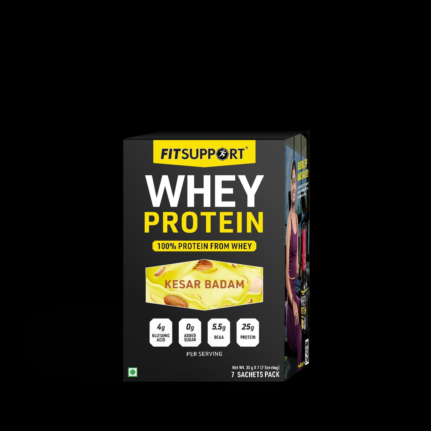 Travel pack - whey on the go | Pack of 7 | Kesar Badam