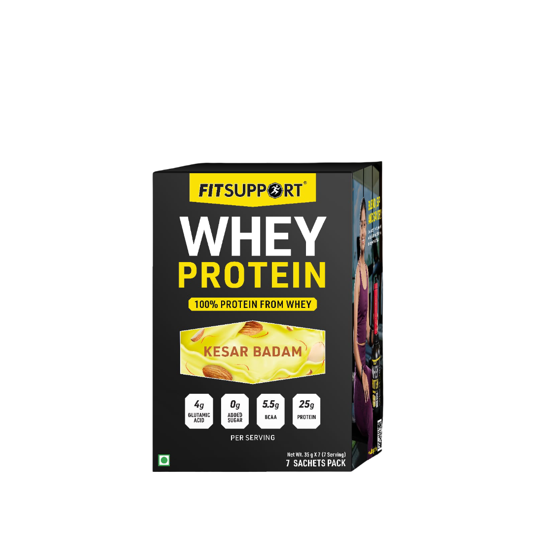 Travel pack - whey on the go | Pack of 7 | Kesar Badam