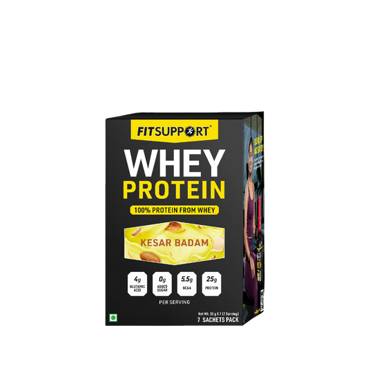 Travel pack - whey on the go | Pack of 7 | Kesar Badam (Buy 1 Get 1 )