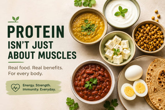 Protein isn't just about muscles — Indian protein foods including dal, paneer, eggs and chana