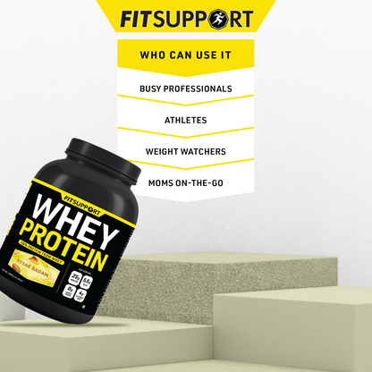 Premium WHEY Protein Kesar Badam Flavor | High-Protein, Low-Sugar, Smooth & Creamy | Instant Coffee Mix with Real Cocoa, Smooth & Indulgent Flavor (2+2Kg)