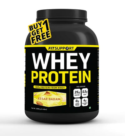Kesar Badam Whey Protein (2+2 kg)