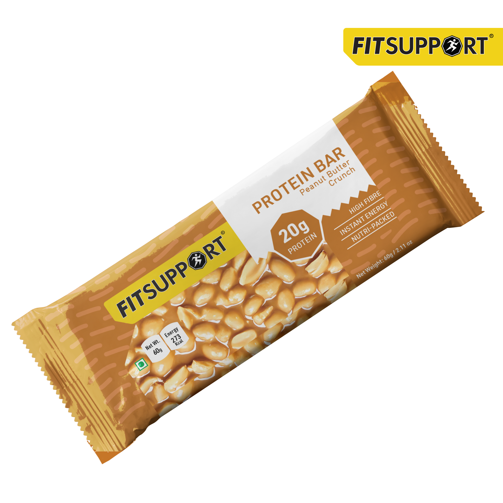 Power Crunch Peanut Butter Protein Bar | High-Protein Snack for Energy & Muscle Recovery | Deliciously Crunchy & Nutritious | No Added Sugar | Perfect for Workouts, Gym & On-the-Go Fuel (Pack of 6)