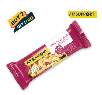 Crunch Bliss Nut & Berry Bar | Premium Salted Cashew & Cranberry Snack | High Energy & Protein-Rich | No Added Sugar | Perfect for Guilt-Free Snacking, Workouts & On-the-Go Nutrition (Pack of 12+6 Nos.)