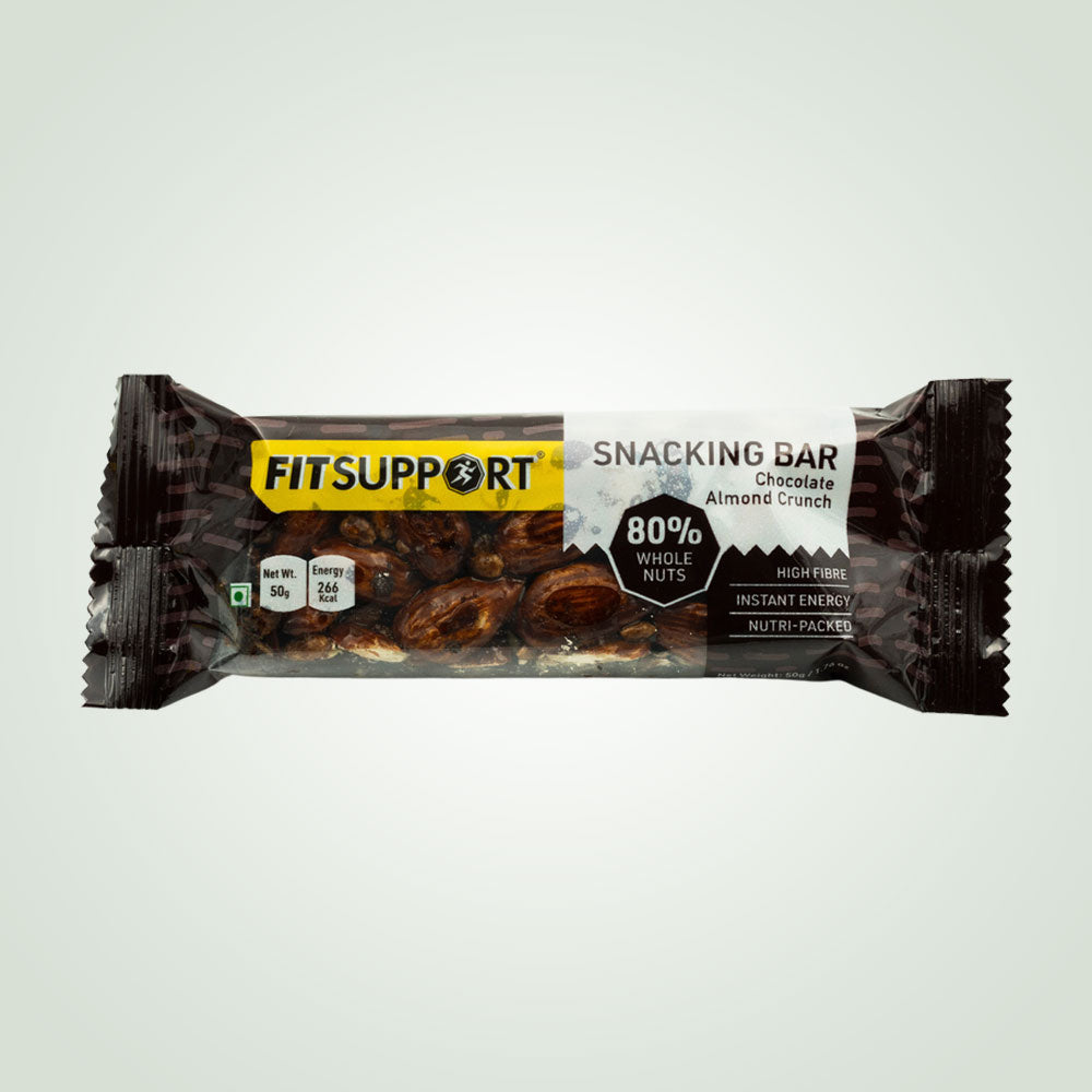 CHOCOLATE ALMOND CRUNCH SNACK BAR (Pack of 6)