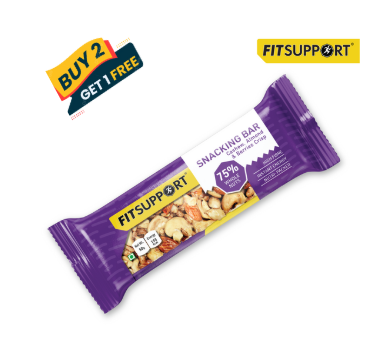 Snacking Bar Cashews, Almond & Berries Crisp (50 gms) (Pack of 12+6)