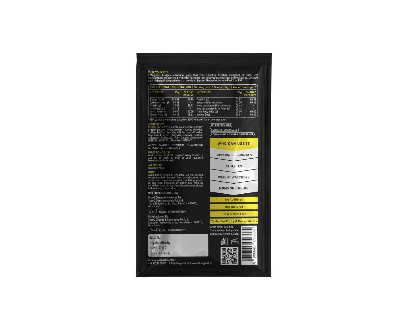 Travel pack - whey on the go | Pack of 7 | Choco Moca