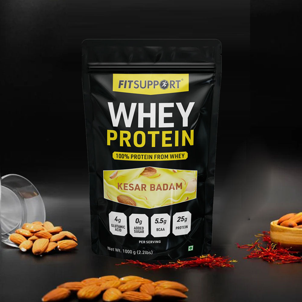 WHEY PROTEIN, KESAR BADAM (1kg x 2 Nos.)